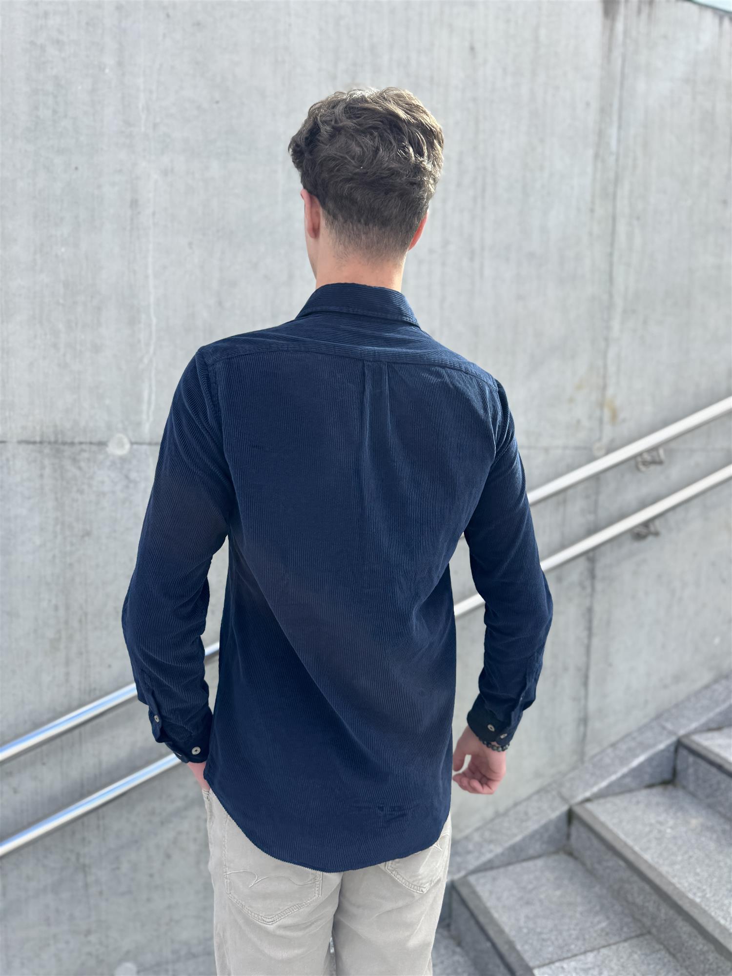 Corduroy Overshirt TCV165 Navy