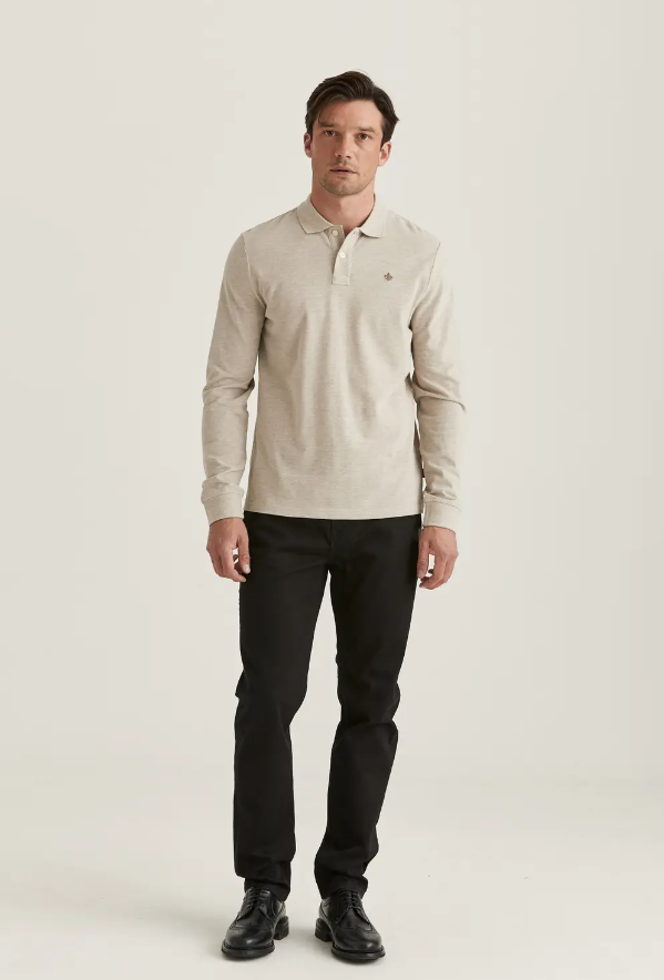 Camden LS Polo Khaki