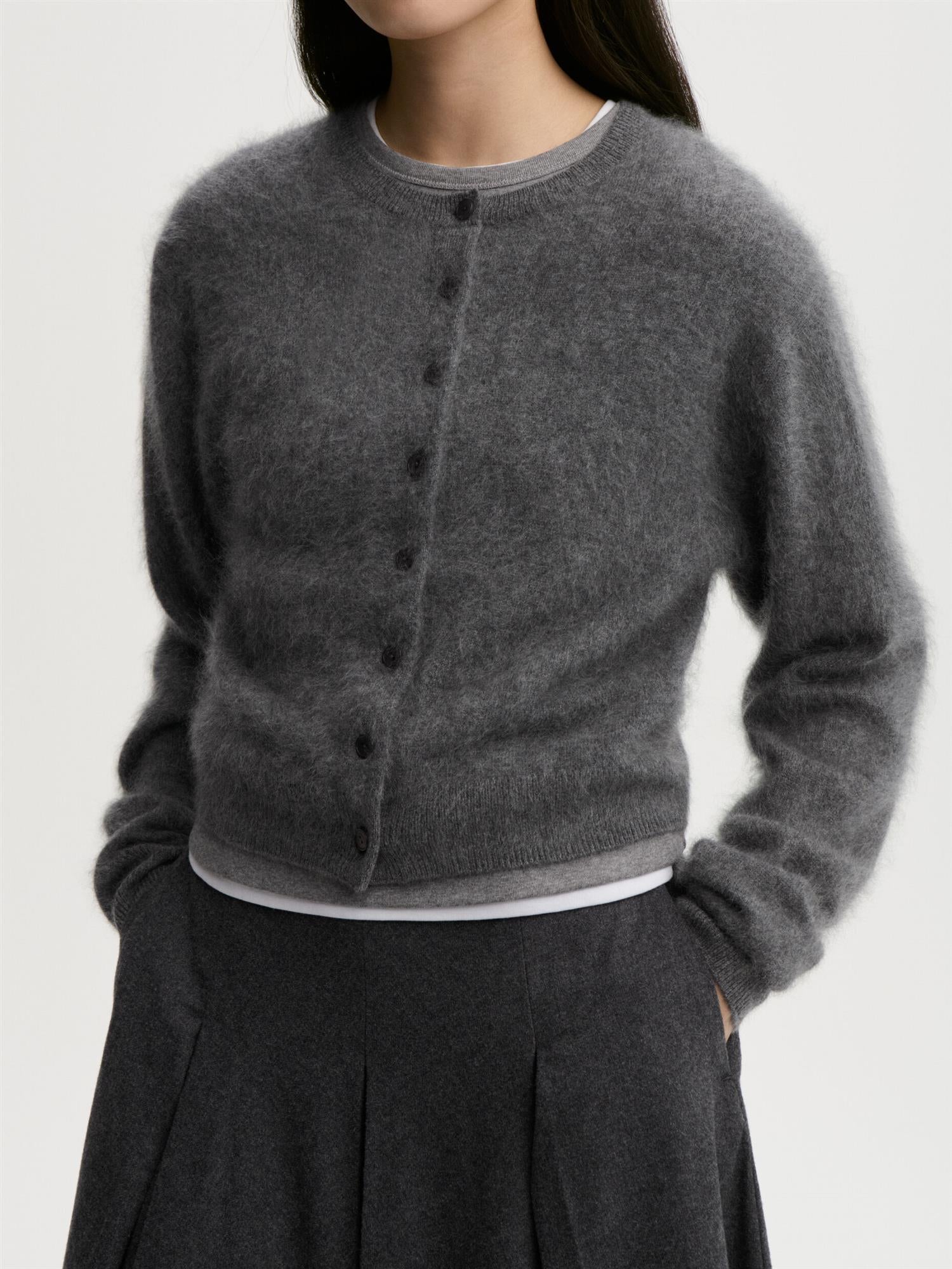 Montana Cardigan Grey Melange