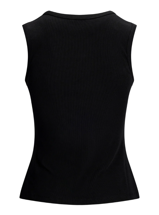 Seanna Rib Singlet Black