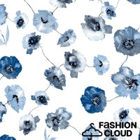 Luxury Hai 1/1 Blue Pastel Flowers