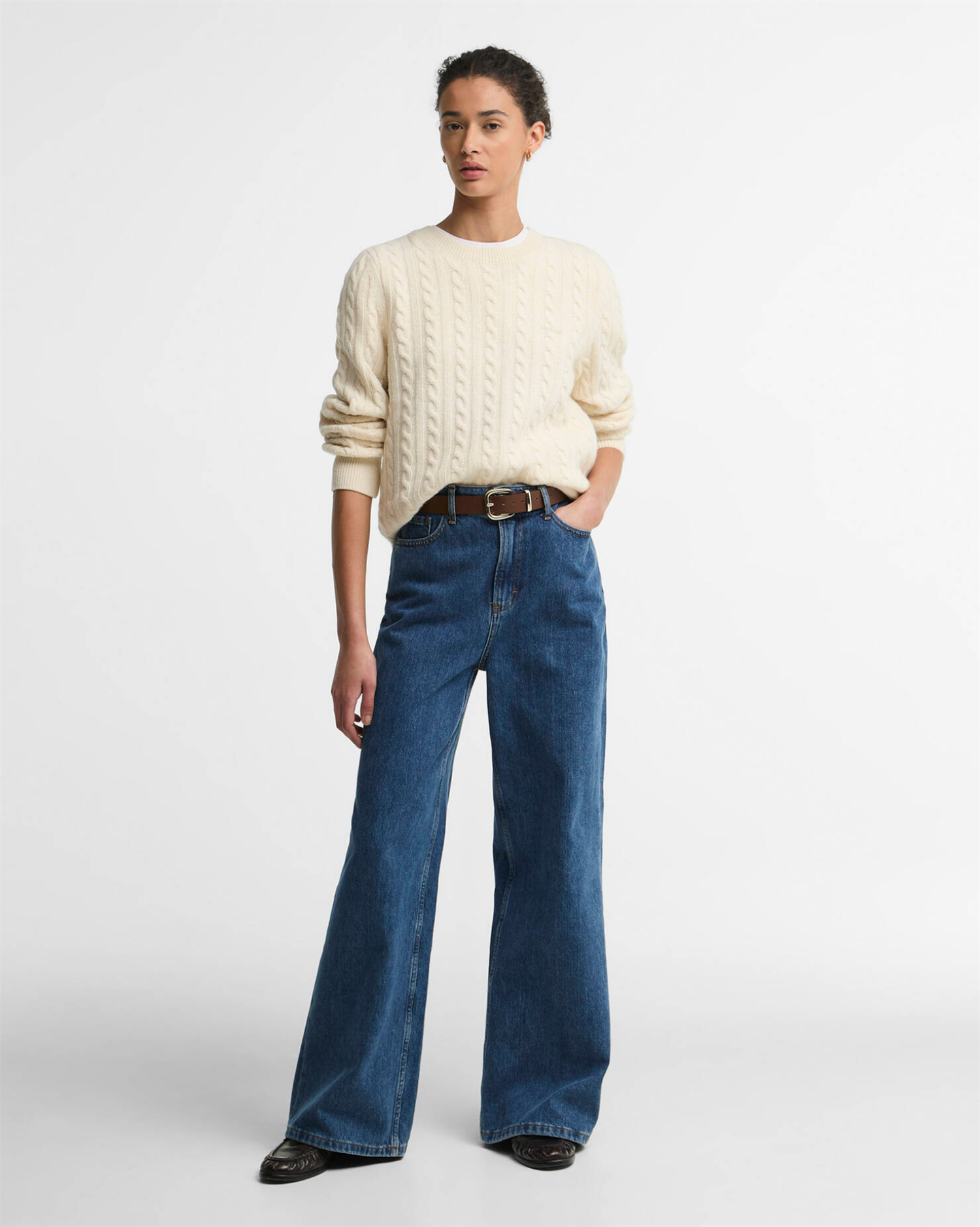 Ashdown Knitted Jumper Ecru