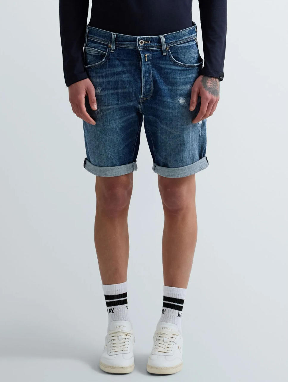 RBJ.981 Short Rip Denim