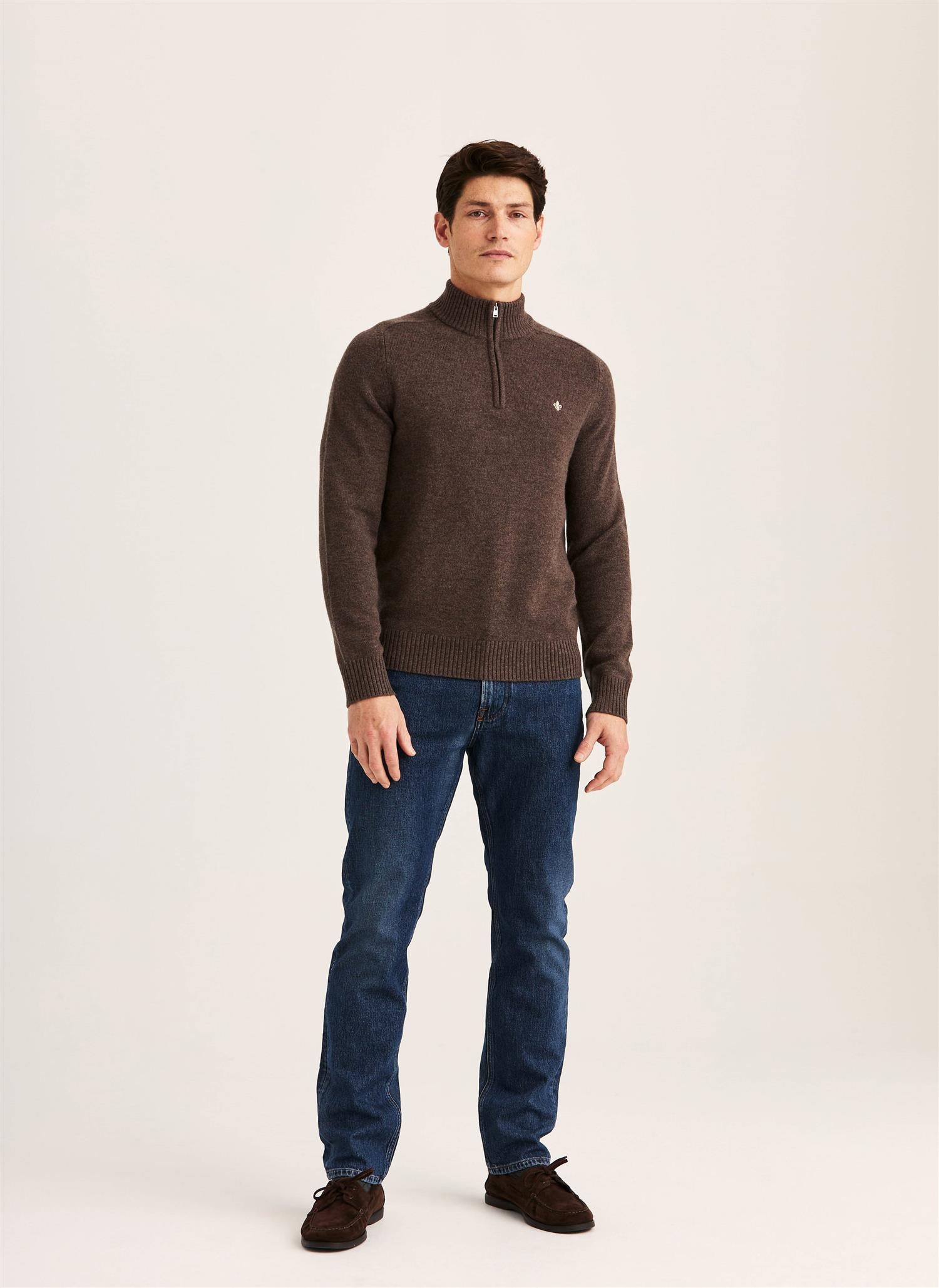 Hertford Halfzip Brown