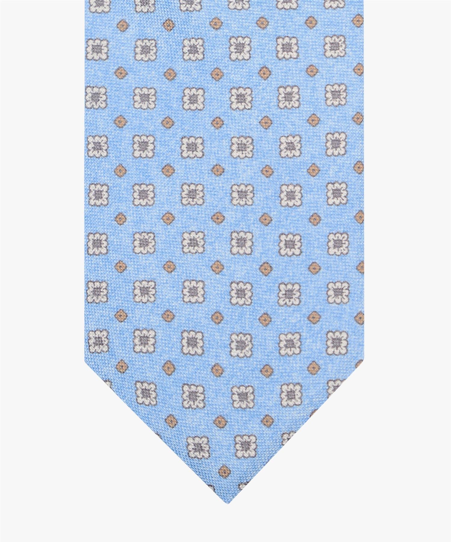 Tie Motif Print L.Blue