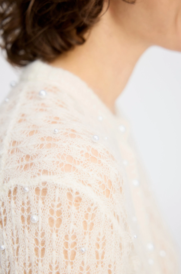 Perl Cardigan Ivory