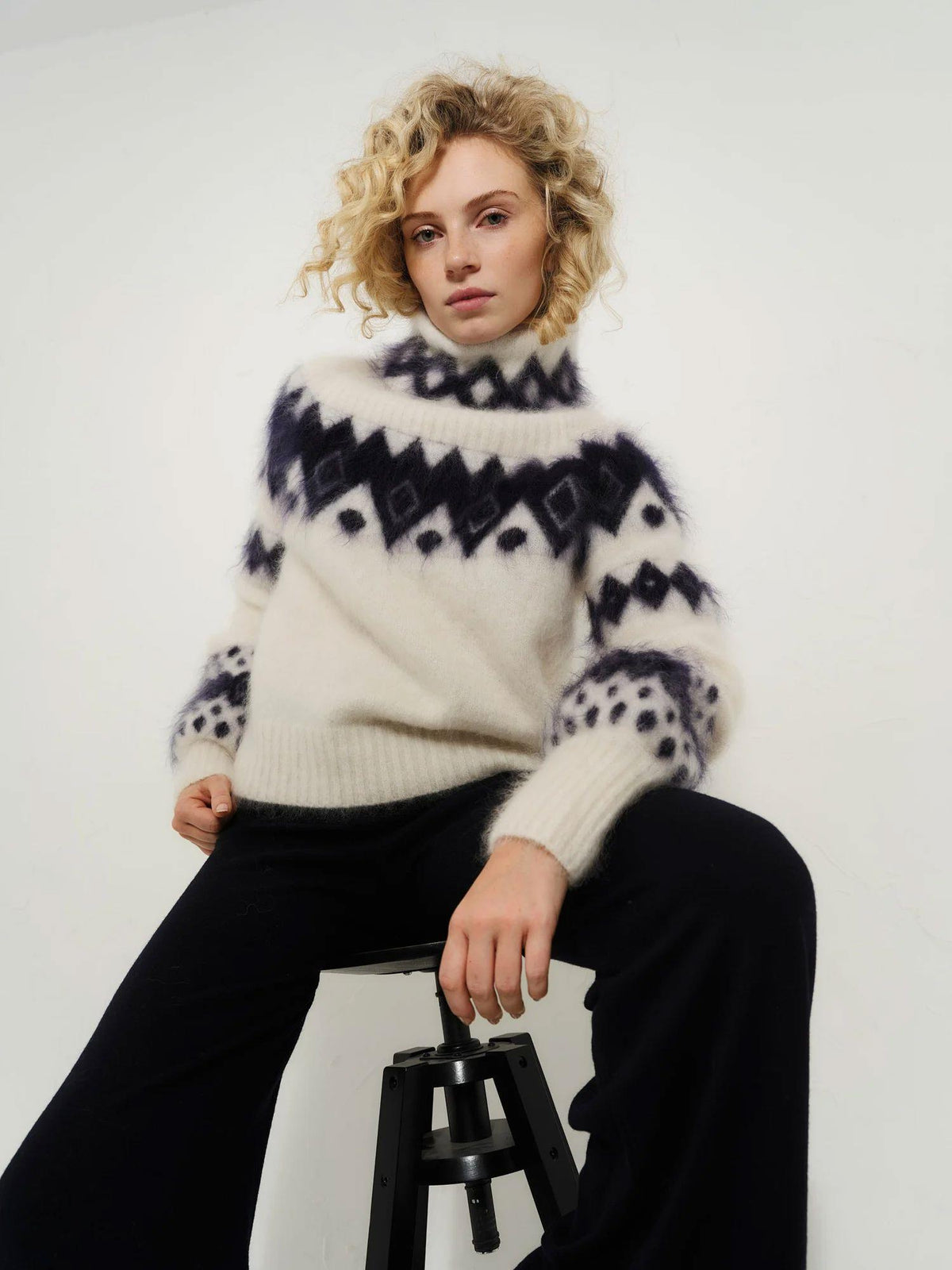 Kylie Chunky Sweater Bright White