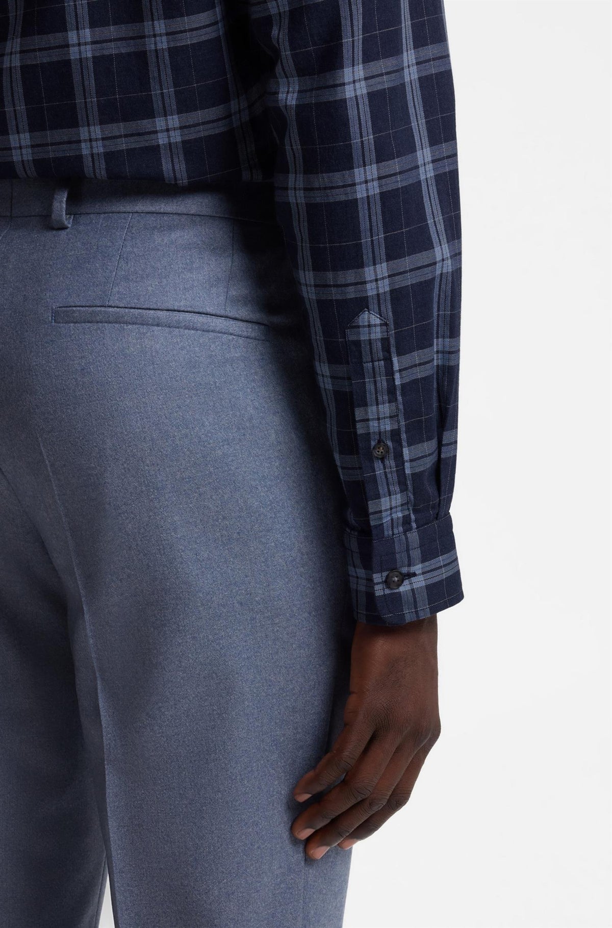 H-Liam Regular Fit Casual Shirt Open Blue