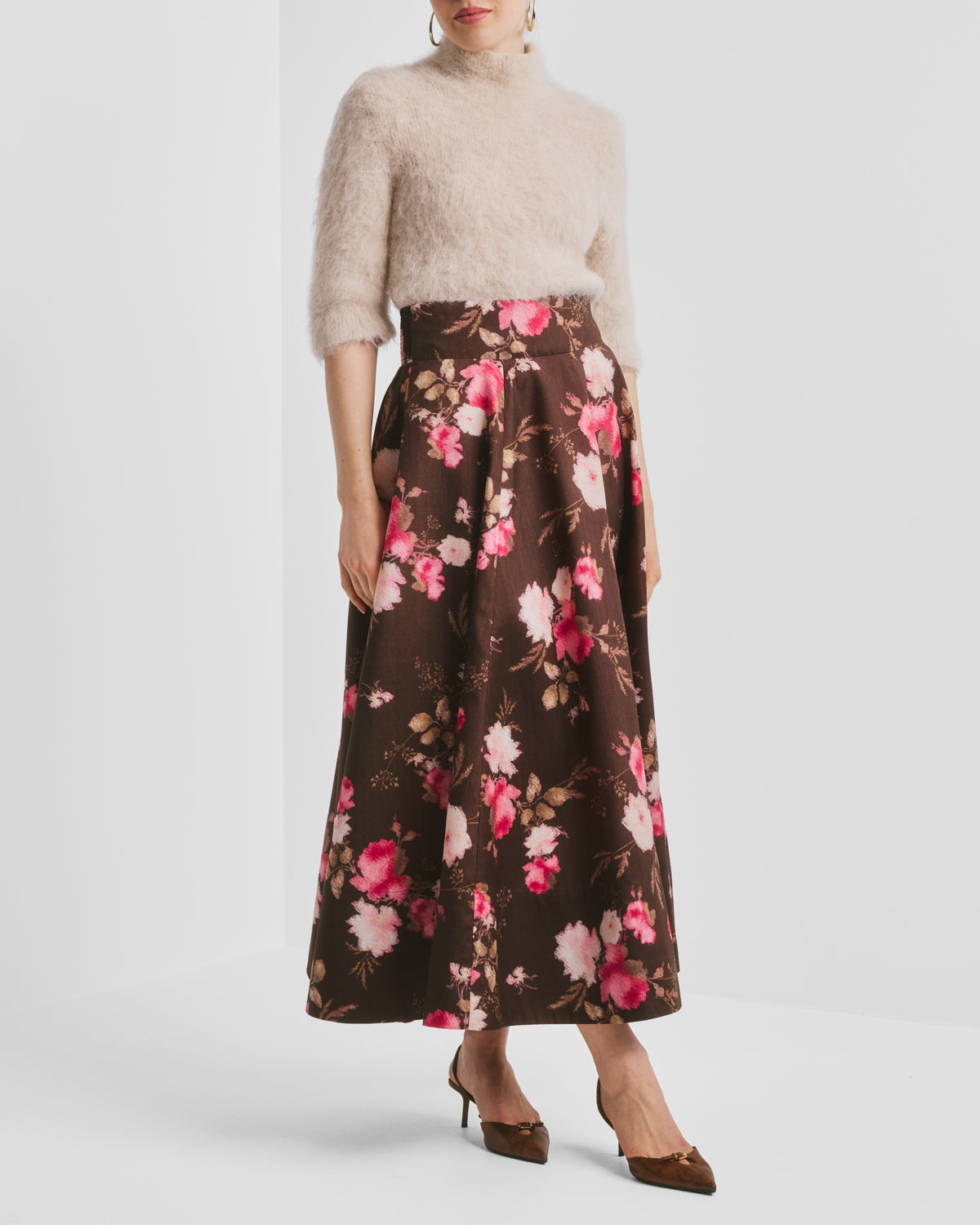 Tafette Maxi Skirt Soft Bloom