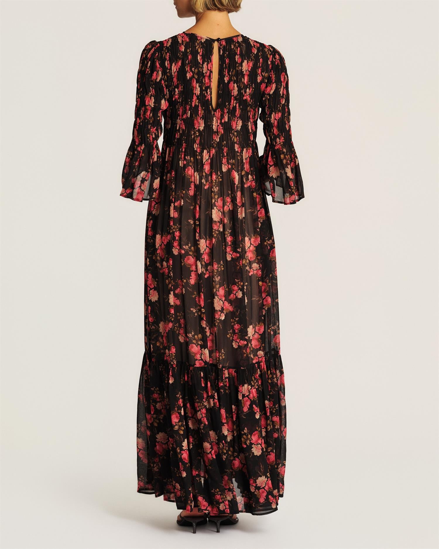 Georigette Smocking Dress Romance
