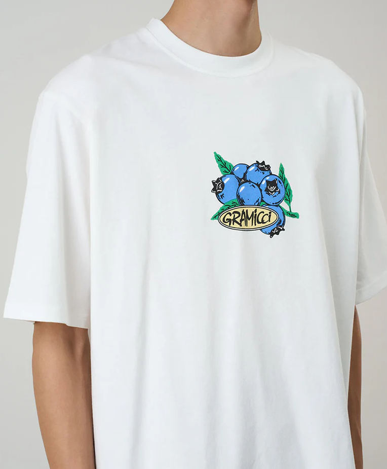 Bluberry Tee White