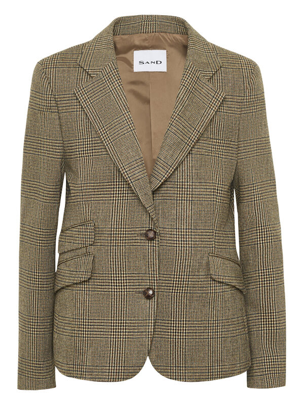 Remi Brown Check Blazer