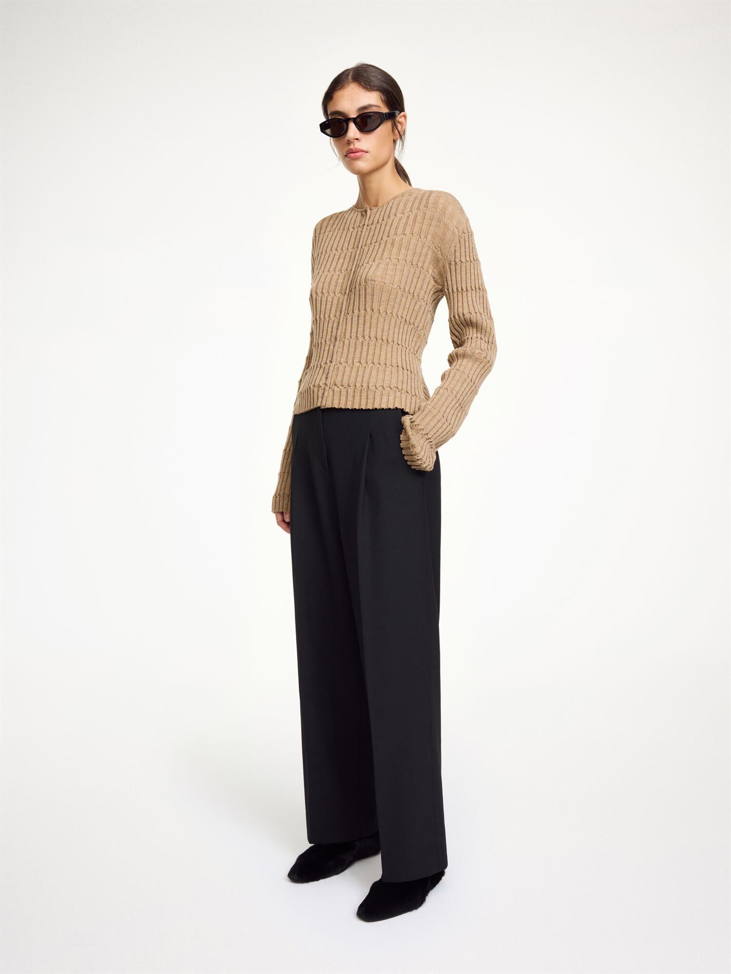 Elsa Wide Leg Trouser Black
