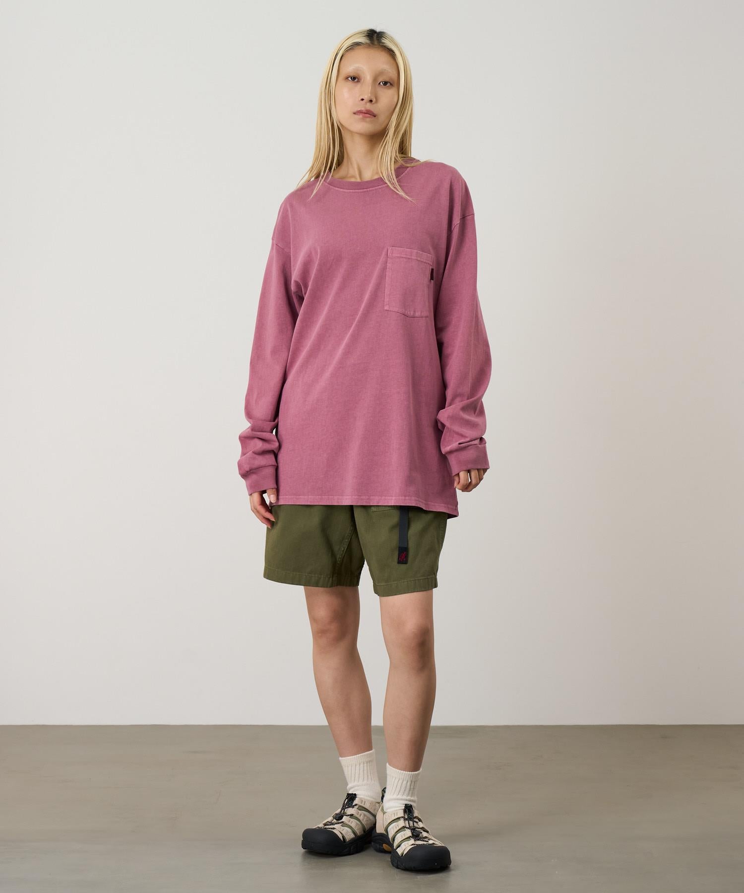 L/S Pocket Tee Red Pigment
