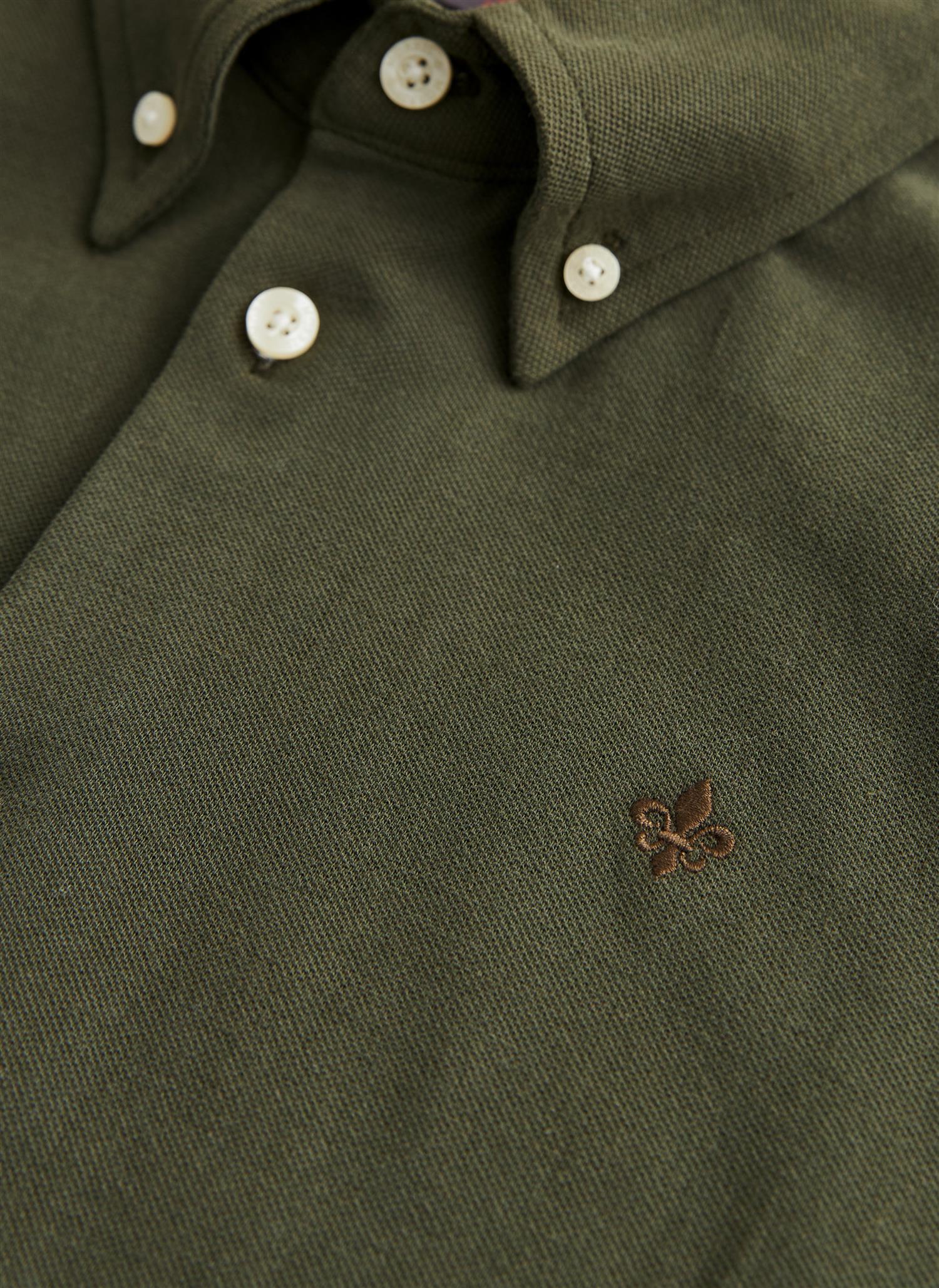 Camden Piqué Shirt Olive