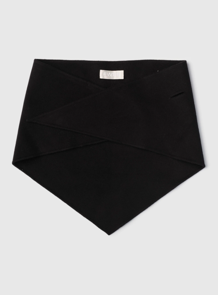 Double Rider Scarf Jet Black