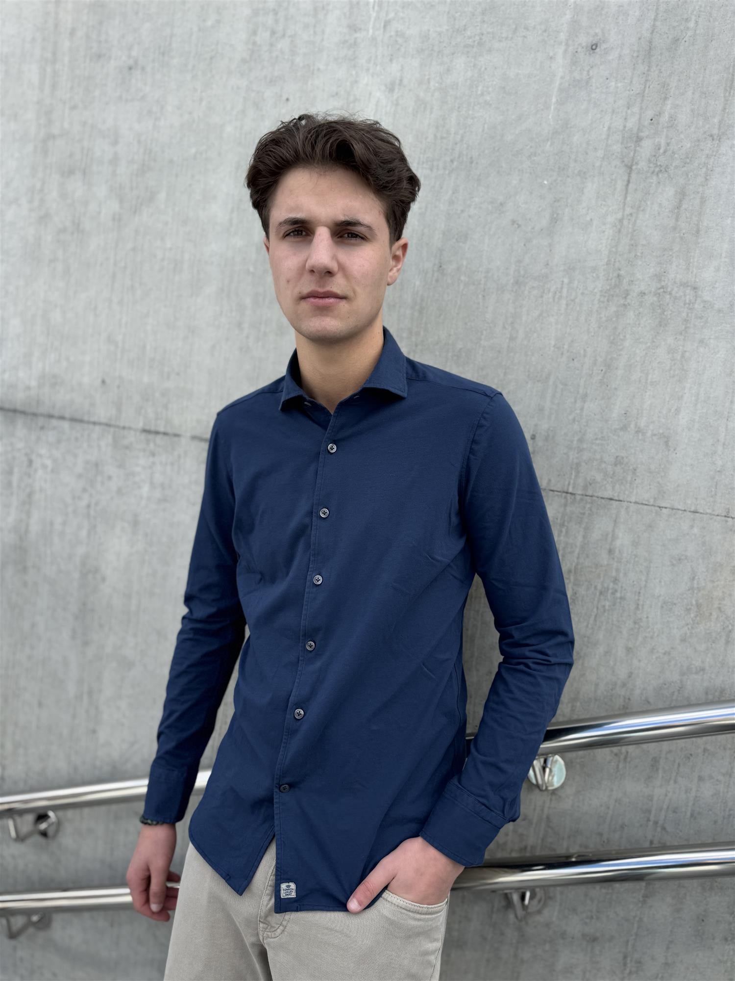Jersey Shirt J116 Navy