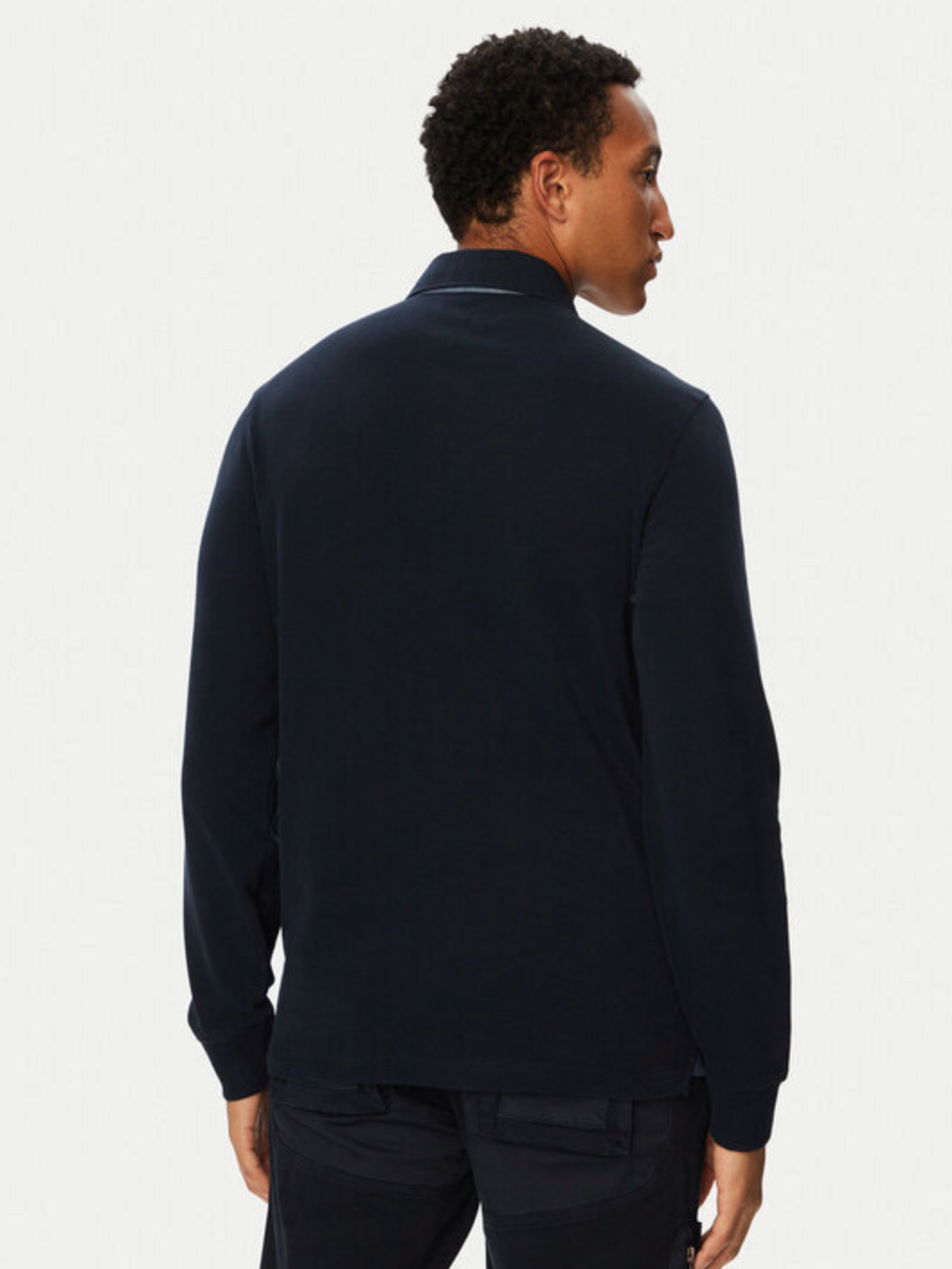 Long Sleeve Polo Navy