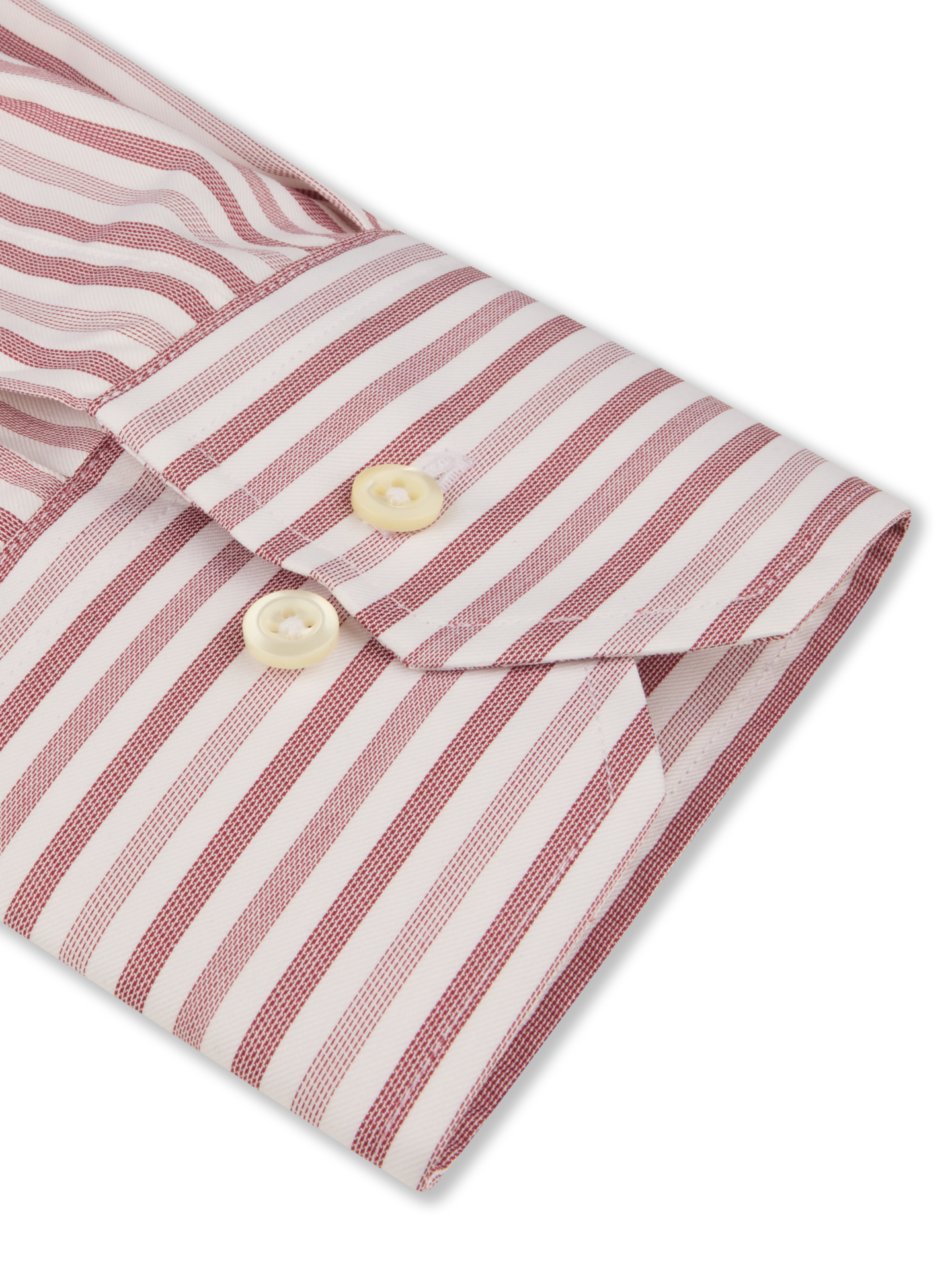 Red Striped Twill Regular Shirt