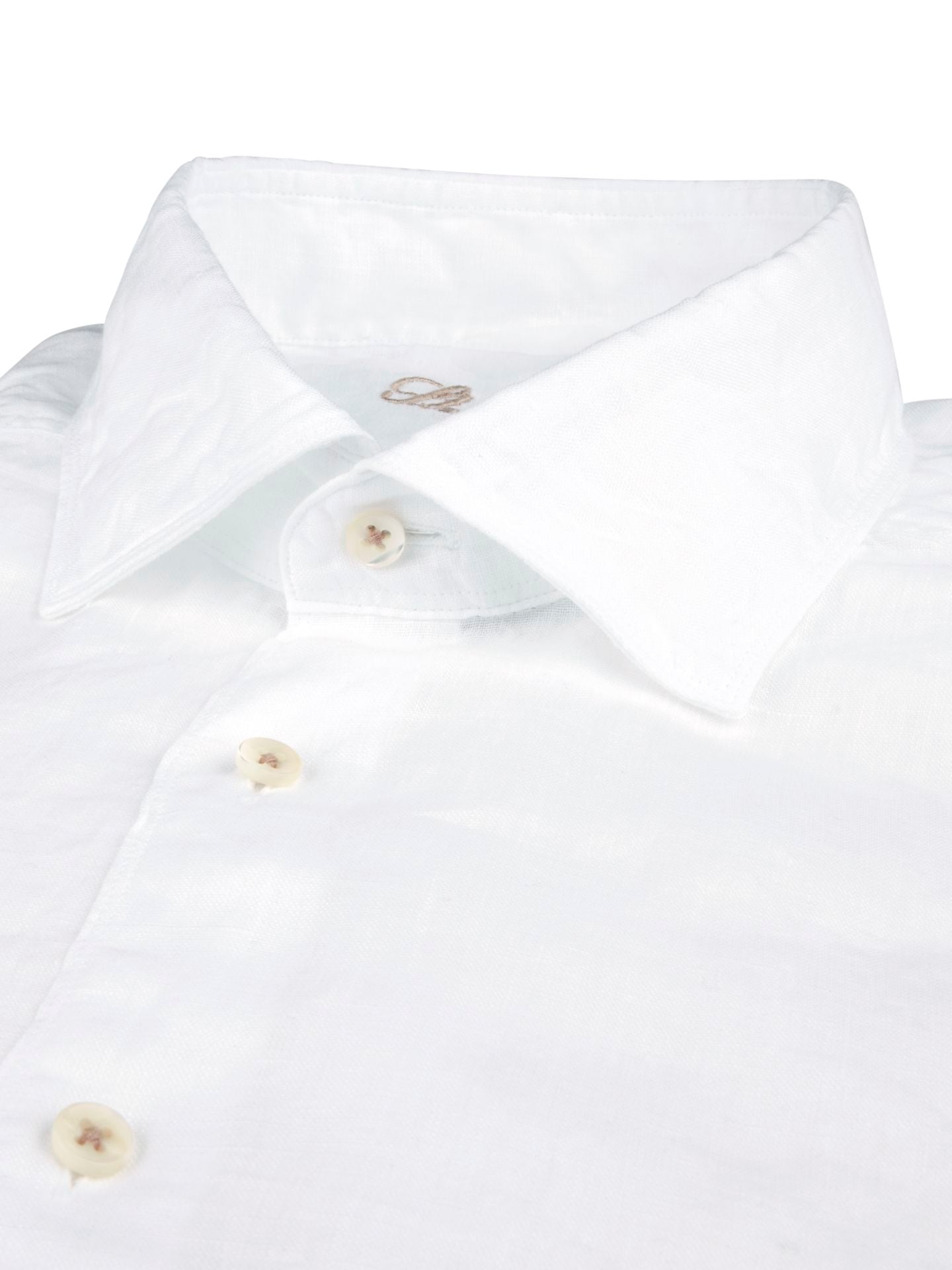 Regular White Linen Casual Shirt