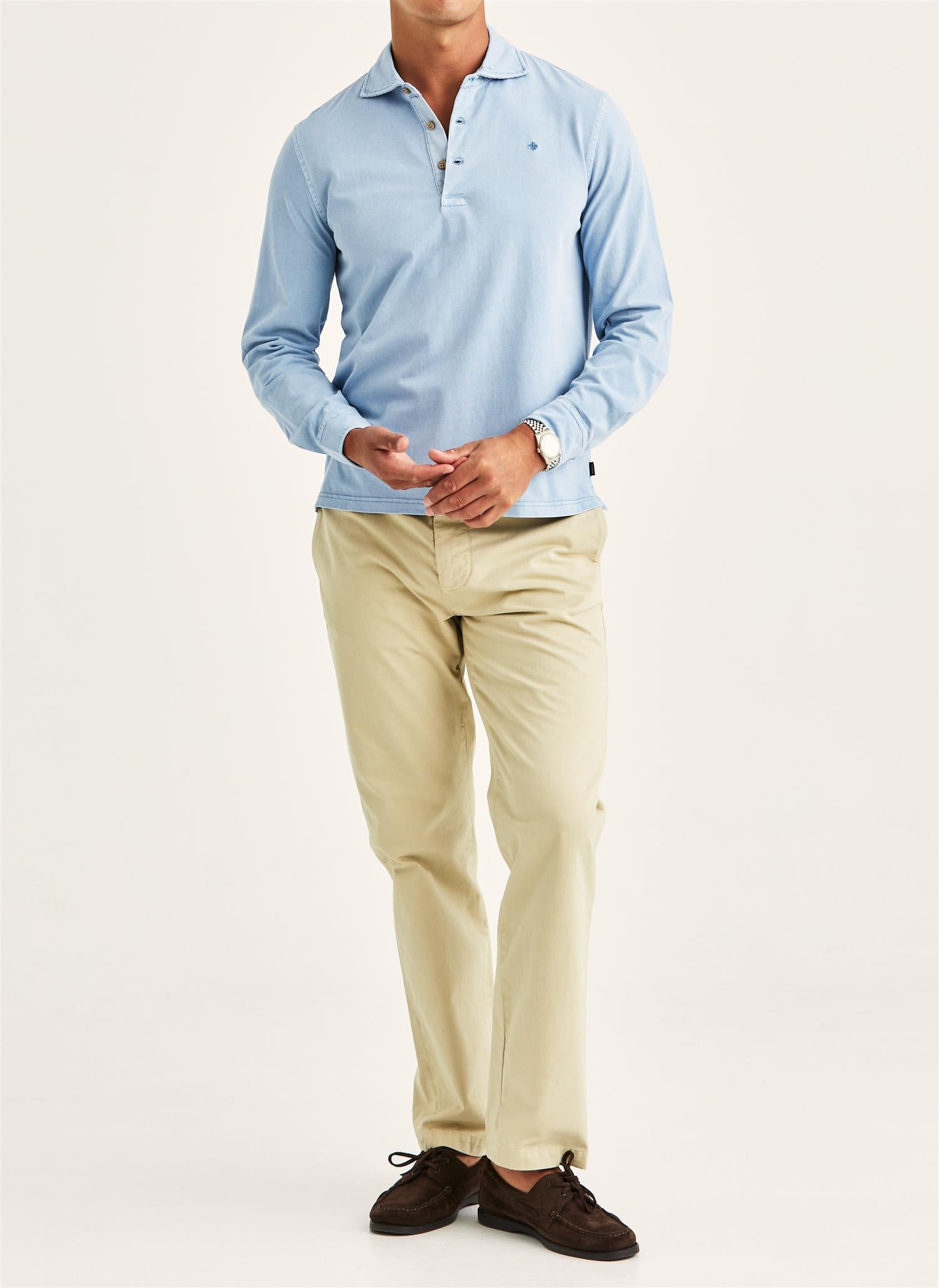 Harland LS Polo Shirt Blue