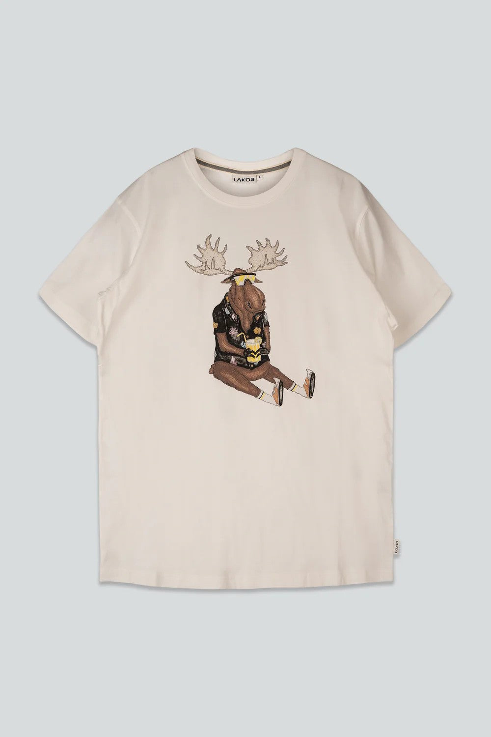 Booze Moose T-shirt White